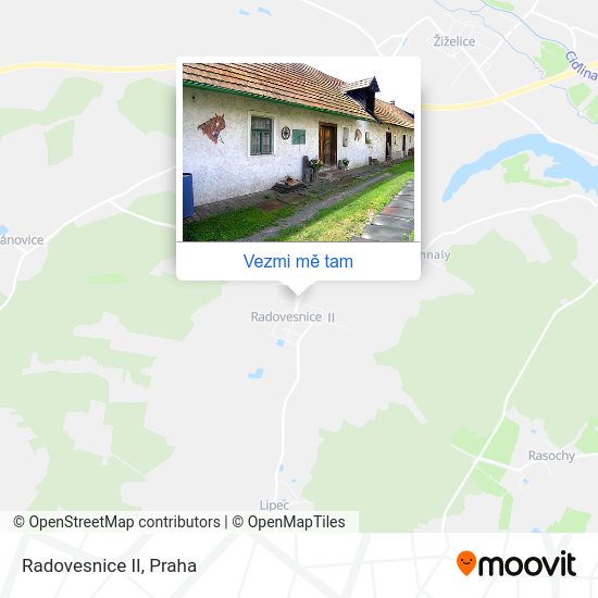 Radovesnice II mapa