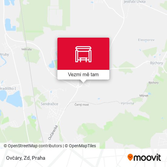 Ovčáry, Zd mapa