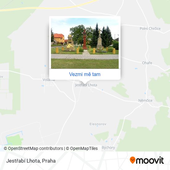 Jestřabí Lhota mapa