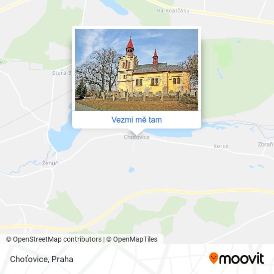 Choťovice mapa