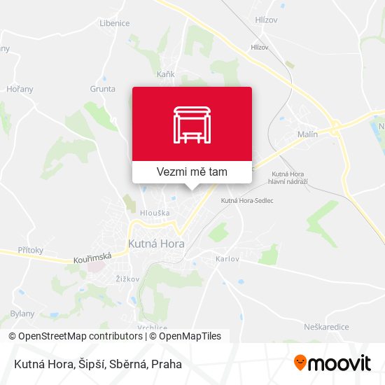 Kutná Hora, Šipší, Sběrná mapa