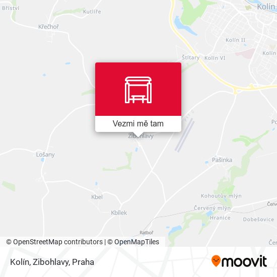 Kolín, Zibohlavy mapa
