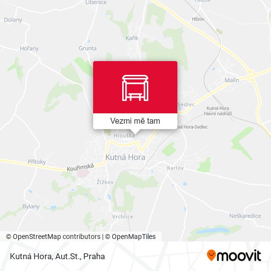 Kutná Hora, Aut.St. mapa