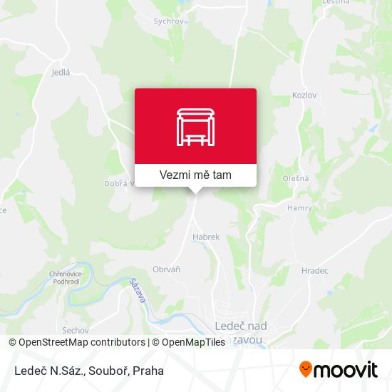 Ledeč N.Sáz., Souboř mapa