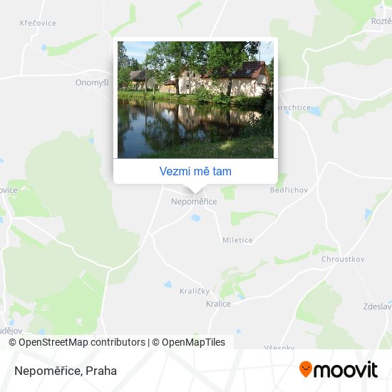 Nepoměřice mapa