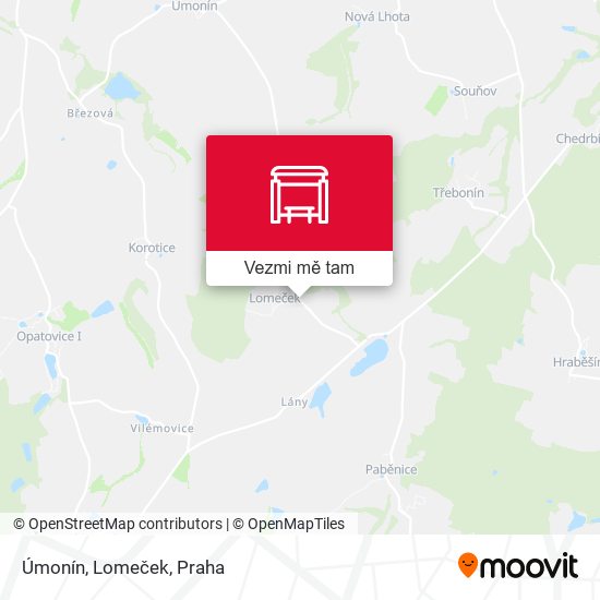 Úmonín, Lomeček mapa