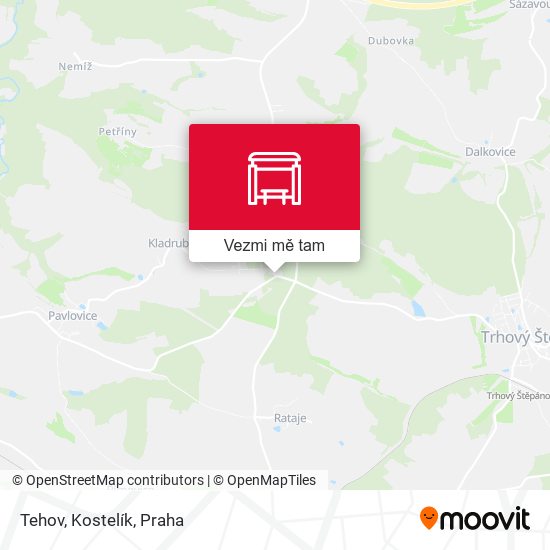 Tehov, Kostelík mapa