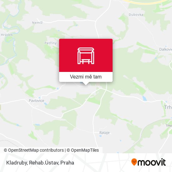 Kladruby, Rehab.Ústav mapa