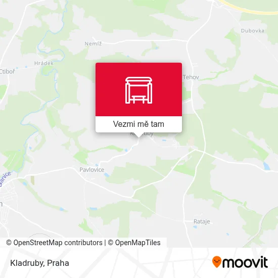 Kladruby mapa