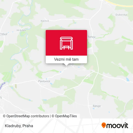 Kladruby mapa
