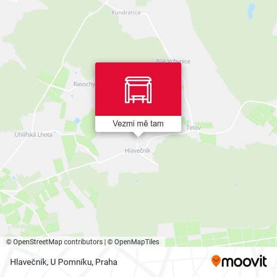 Hlavečník, U Pomníku mapa