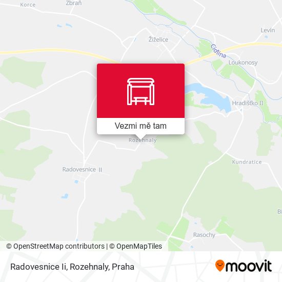Radovesnice Ii, Rozehnaly mapa