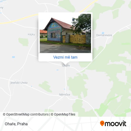 Ohaře mapa