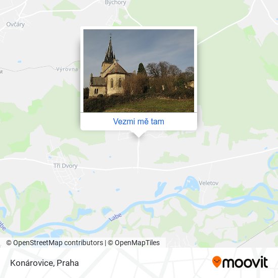 Konárovice mapa