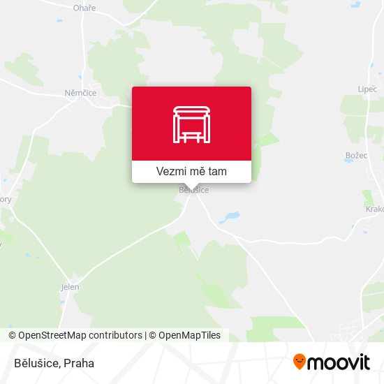 Bělušice mapa