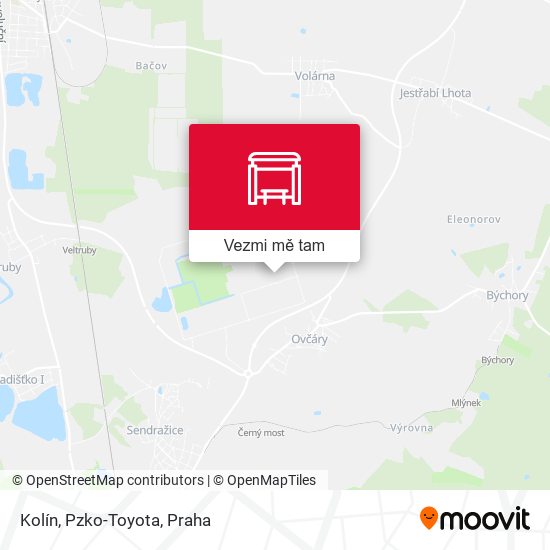 Kolín, Pzko-Toyota mapa