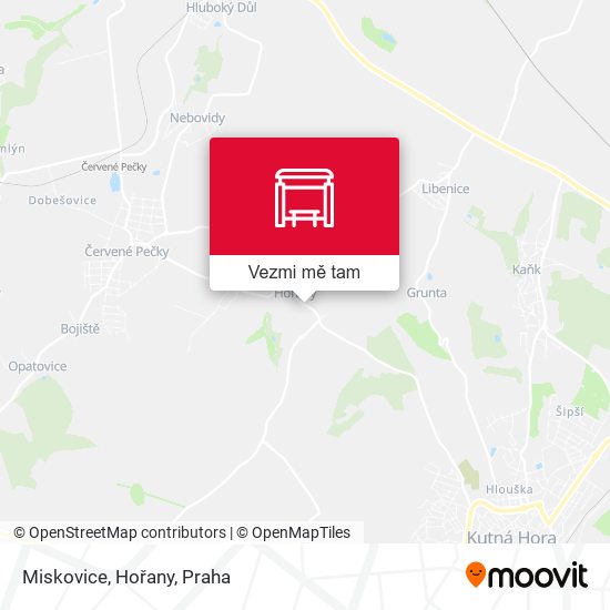 Miskovice, Hořany mapa