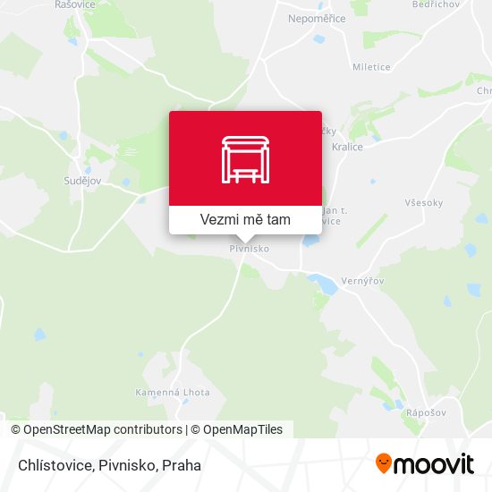 Chlístovice, Pivnisko mapa