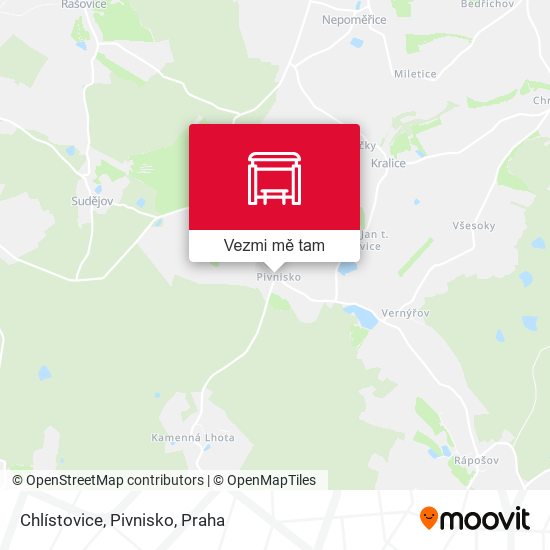 Chlístovice, Pivnisko mapa