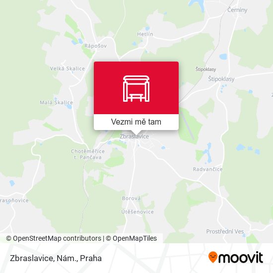 Zbraslavice, Nám. mapa