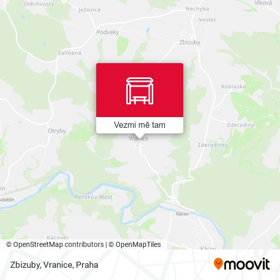 Zbizuby, Vranice mapa