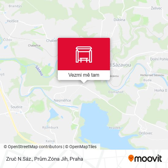 Zruč N.Sáz., Prům.Zóna Jih mapa