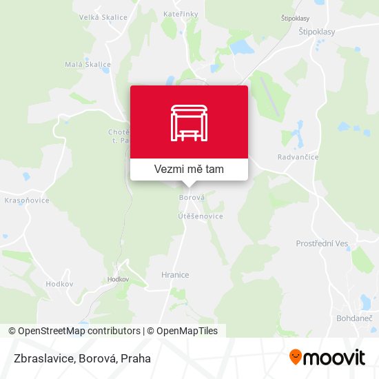 Zbraslavice, Borová mapa