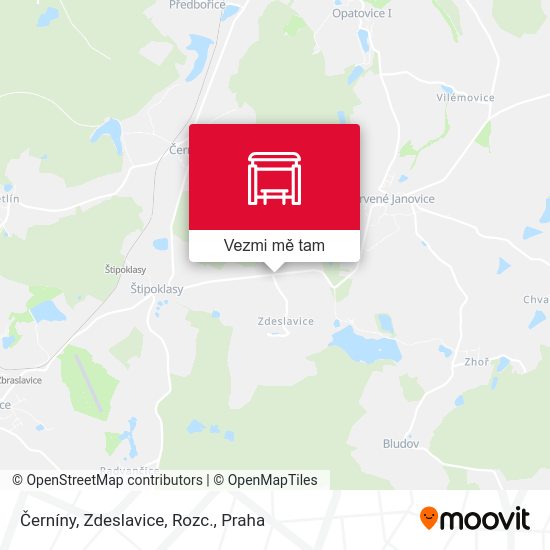 Černíny, Zdeslavice, Rozc. mapa