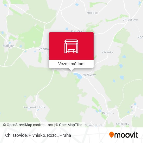 Chlístovice, Pivnisko, Rozc. mapa