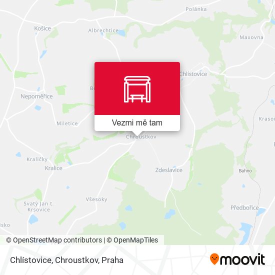 Chlístovice, Chroustkov mapa