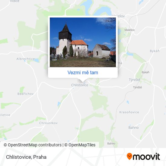 Chlístovice (2) mapa