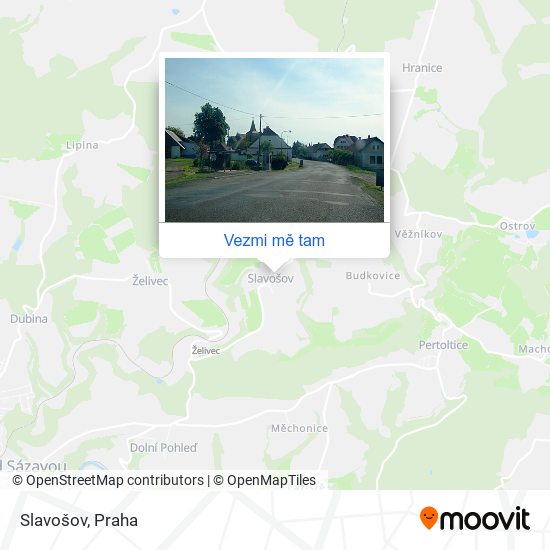 Slavošov mapa