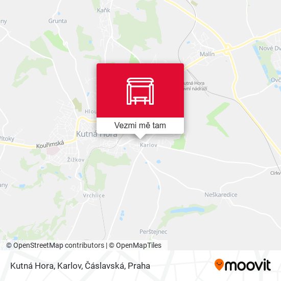 Kutná Hora, Karlov, Čáslavská mapa
