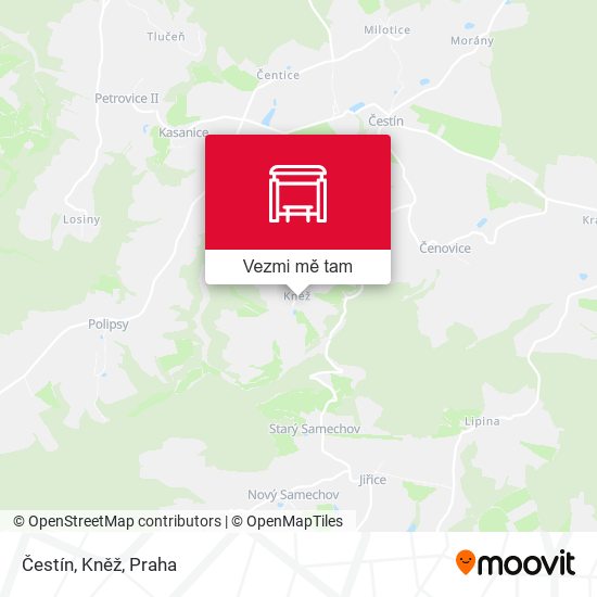 Čestín, Kněž mapa