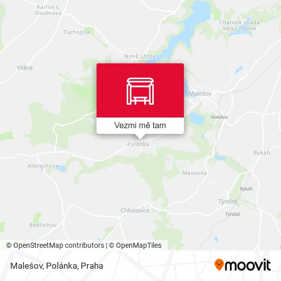 Malešov, Polánka mapa