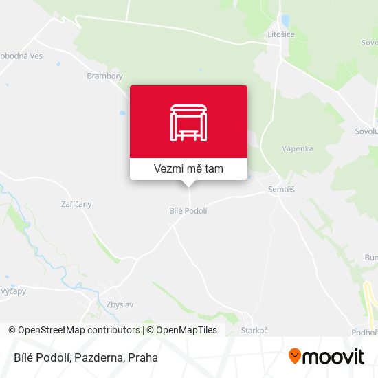 Bílé Podolí, Pazderna mapa