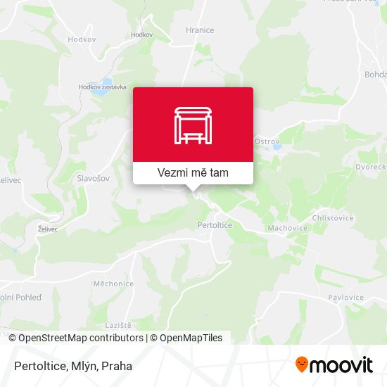 Pertoltice, Mlýn mapa