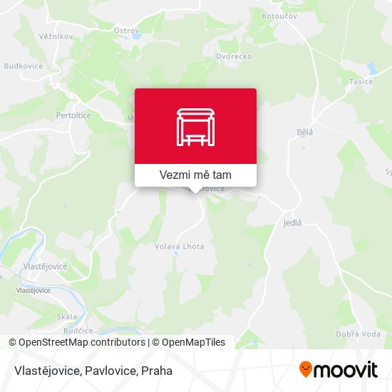 Vlastějovice, Pavlovice mapa