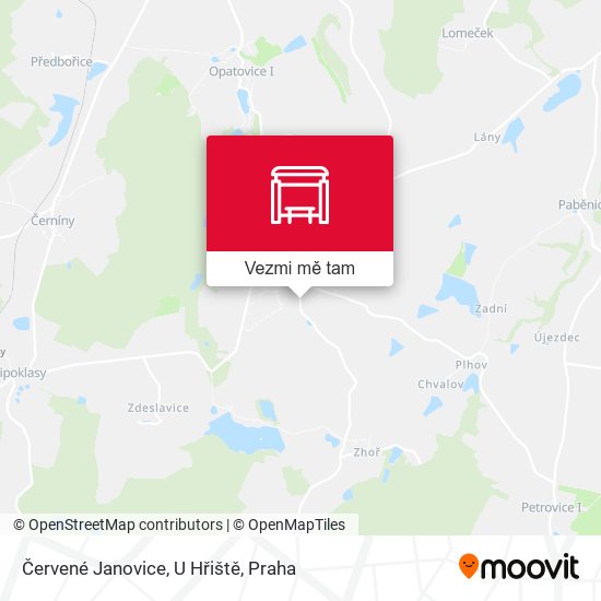 Červené Janovice, U Hřiště mapa