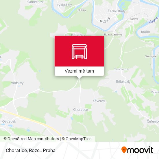 Choratice, Rozc. mapa