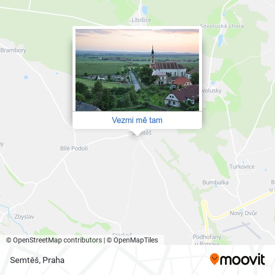 Semtěš mapa