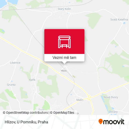 Hlízov, U Pomníku mapa