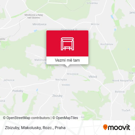 Zbizuby, Makolusky, Rozc. mapa