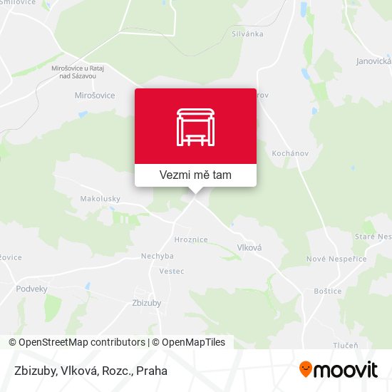 Zbizuby, Vlková, Rozc. mapa