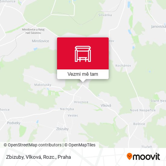 Zbizuby, Vlková, Rozc. mapa