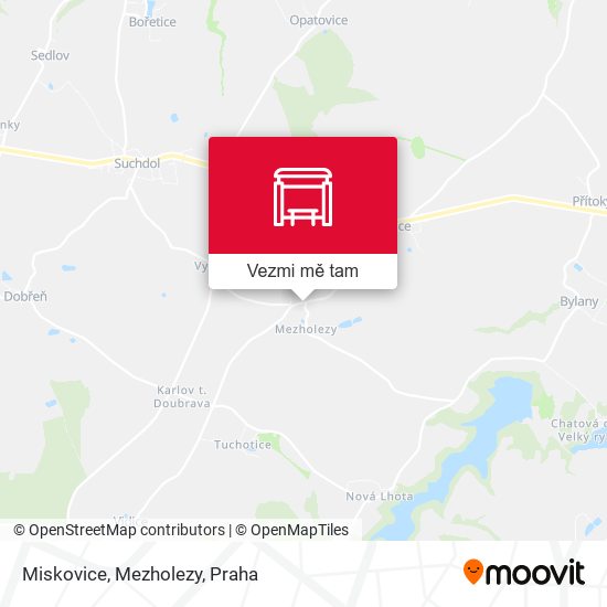 Miskovice, Mezholezy mapa