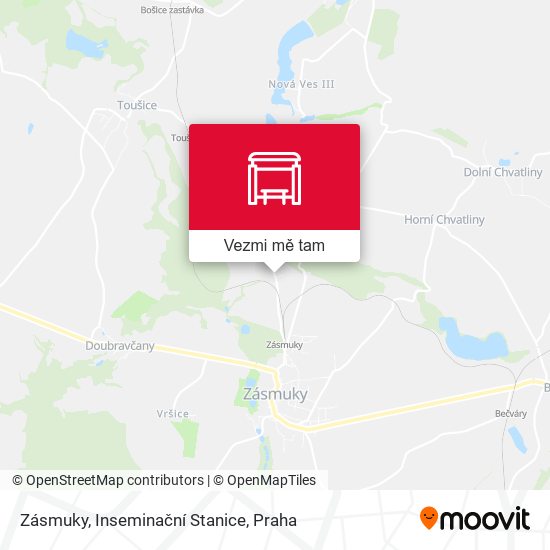 Zásmuky, Inseminační Stanice mapa