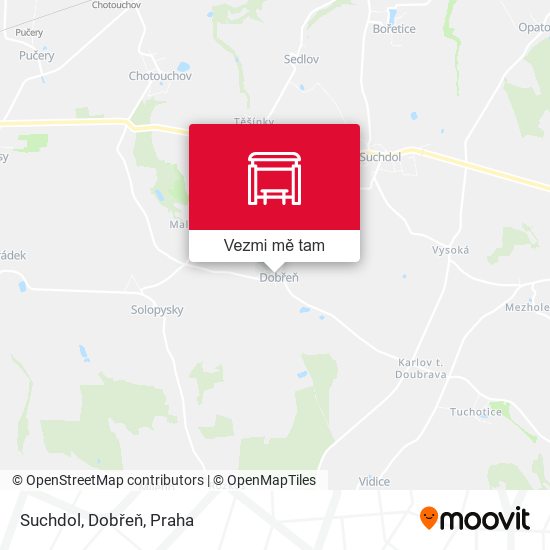 Suchdol, Dobřeň mapa