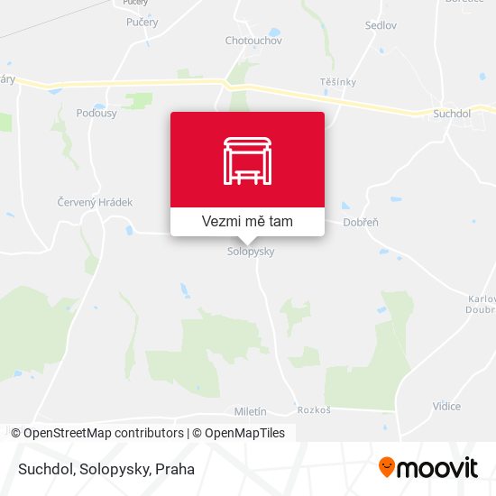 Suchdol, Solopysky mapa