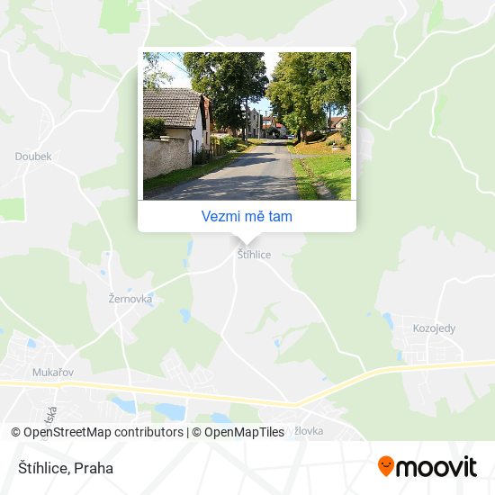 Štíhlice mapa